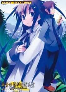 仰望半月的天空