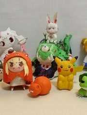 用废纸、白胶、纸巾等制作模型